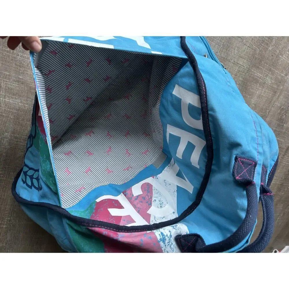 Rare Y2K Victoria’s Secret PINK Peace University 86 Rolling Duffle Bag Travel